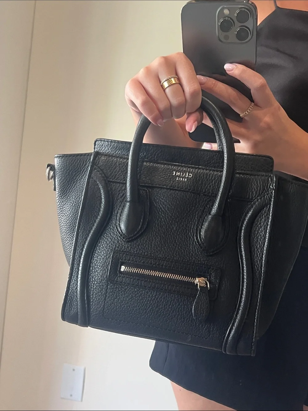 Celine structured pebbled